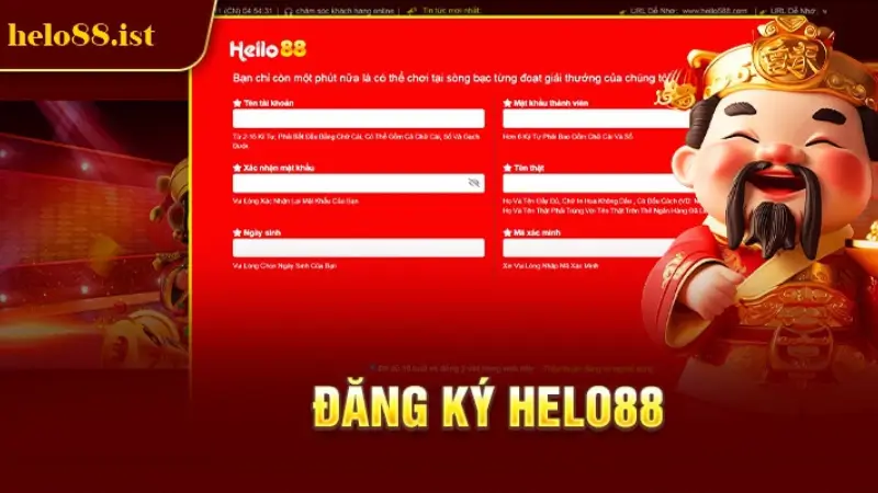 Hướng Dẫn Đăng Ký Tài Khoản Tại Helo88